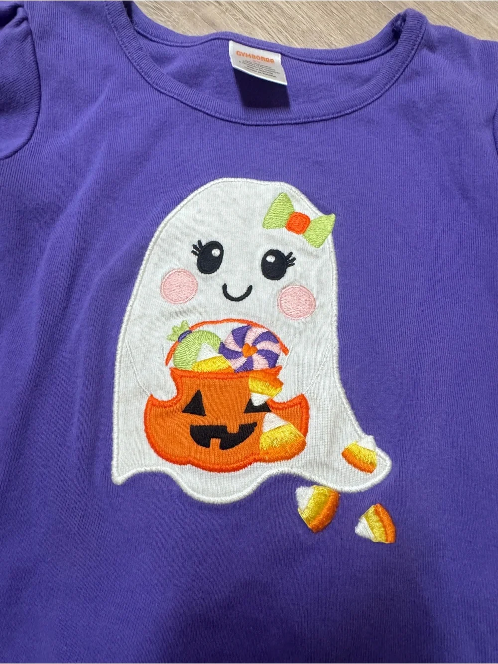 Gymboree Purple Halloween Ghost Top and Leggings Set